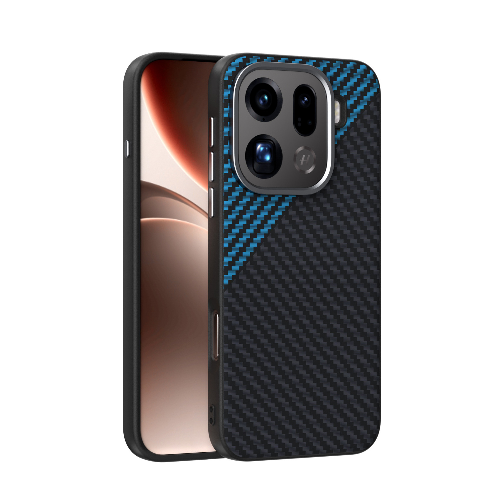 OPPO（オッポ） ファインド X9/X9 プロ ケース PC素材 カーボン調 磁吸
