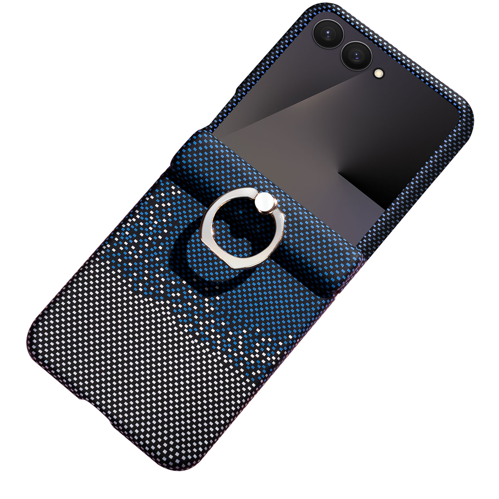 Galaxy Z Flip7 ケース 耐衝撃 カバー 折りたたみ型 リング付き