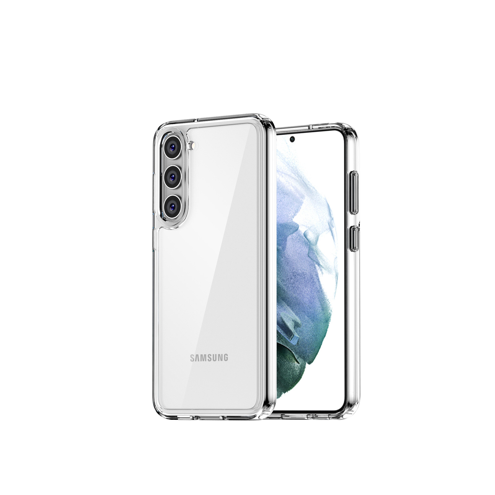 Samsung Galaxy S23 Ultra クリア ケース 2重構造 TPU&PC スマホ保護