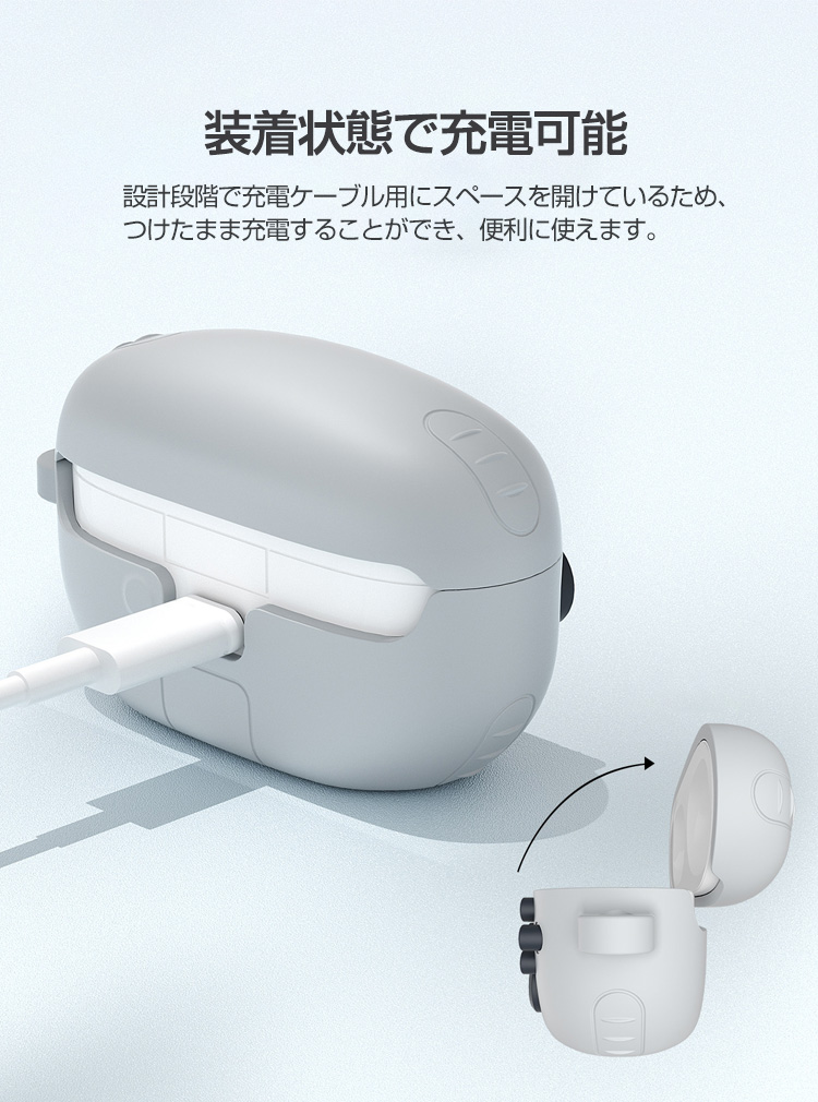 SONY（ソニー） WF-1000XM5 ケース シリコン素材 カバー 質感よく