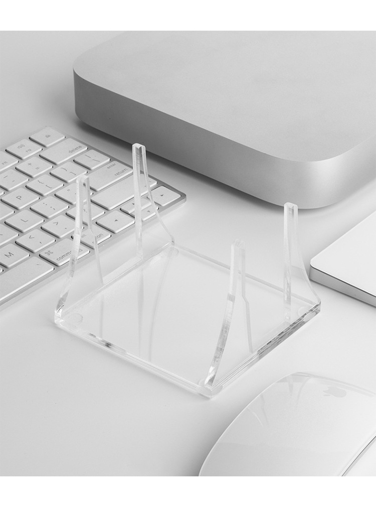 Apple Mac mini アクリルデスクトップスタンド PCスタンド 縦置き 保護