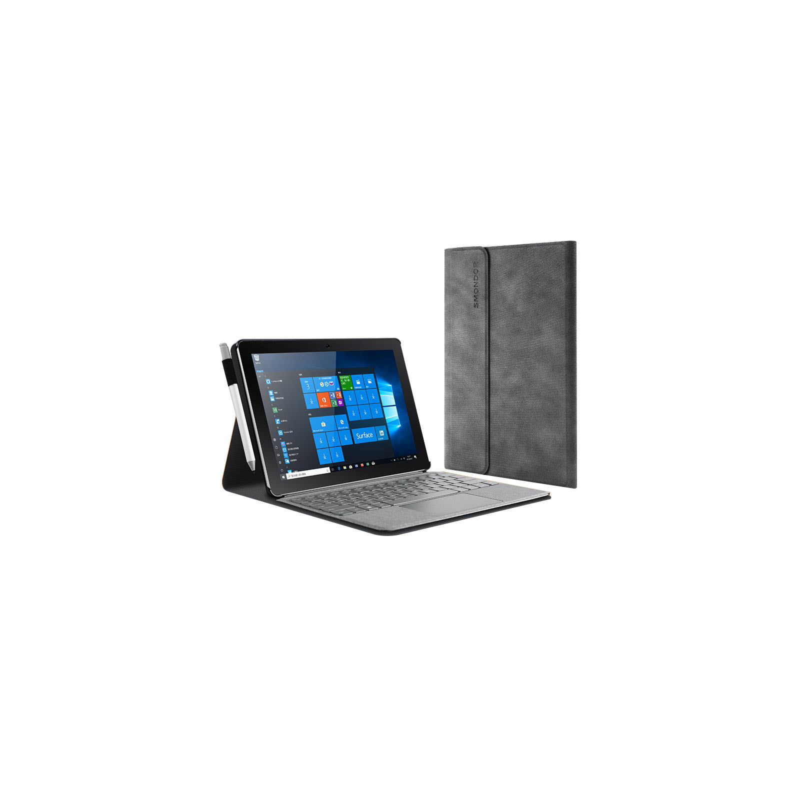 Microsoft Surface Go 4 10.5インチ  ケース カバー 手帳型 PUレザー おしゃれ  スタンド機能 キーボード収納可能です ブック型 手帳型カバー｜visos-store｜04
