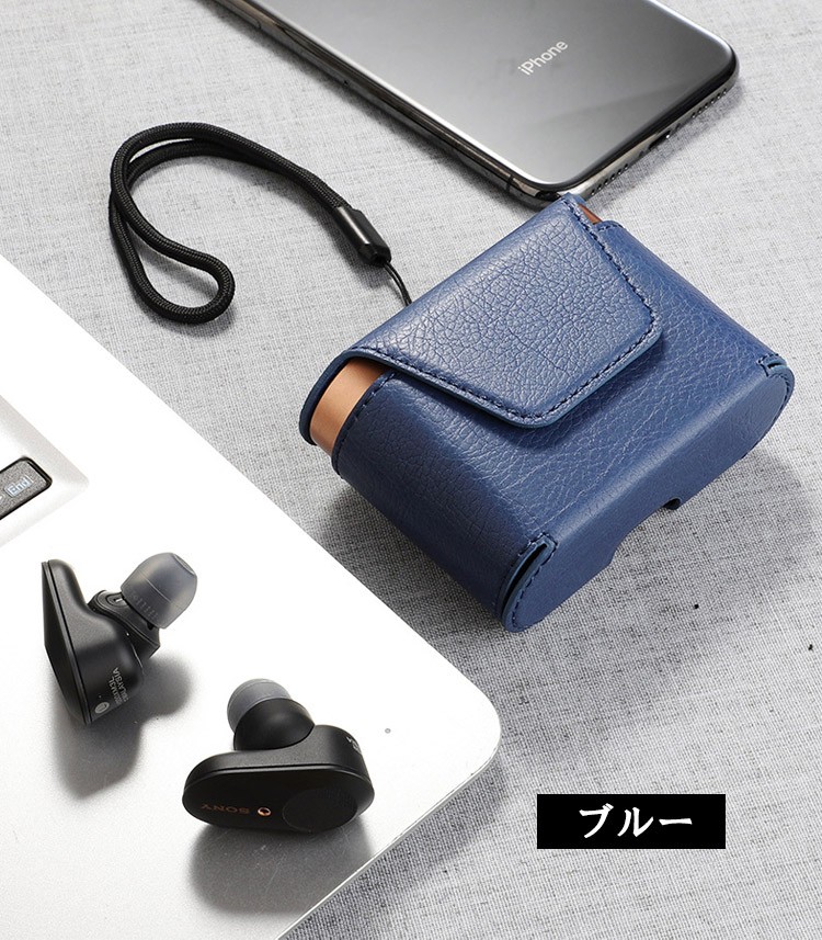 ポイント」SONY WF-1000XM3 ケース PU カバー ソニー CASE 耐衝撃 落下防止 アクセサリー 収納 保護 カバー 便利 実用  ストラップ TIGnMOOaoR, イヤホン、ヘッドホン - panamericanschool-pa.net