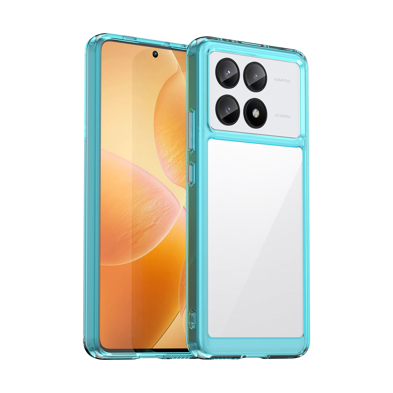 Poco X6 Pro ケース 耐衝撃 カバー タフで頑丈 2重構造 TPU+アクリル 透明 背面カバー 衝撃吸収 落下防止 人気 衝撃に強い 背面カバー クリア 保護ケース｜visos-store｜03