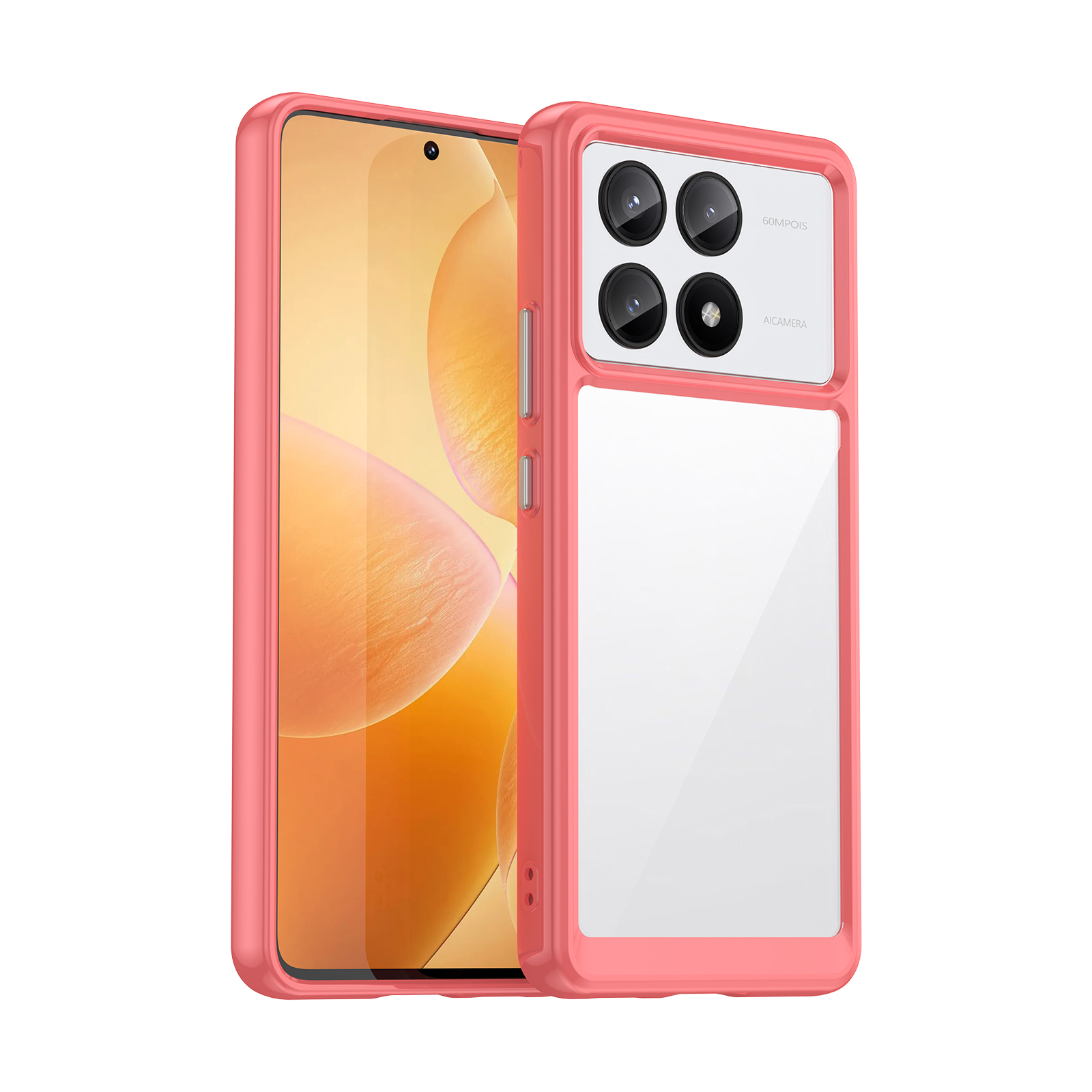 Poco X6 Pro ケース 耐衝撃 カバー タフで頑丈 2重構造 TPU+アクリル 透明 背面カバー 衝撃吸収 落下防止 人気 衝撃に強い 背面カバー クリア 保護ケース｜visos-store｜06