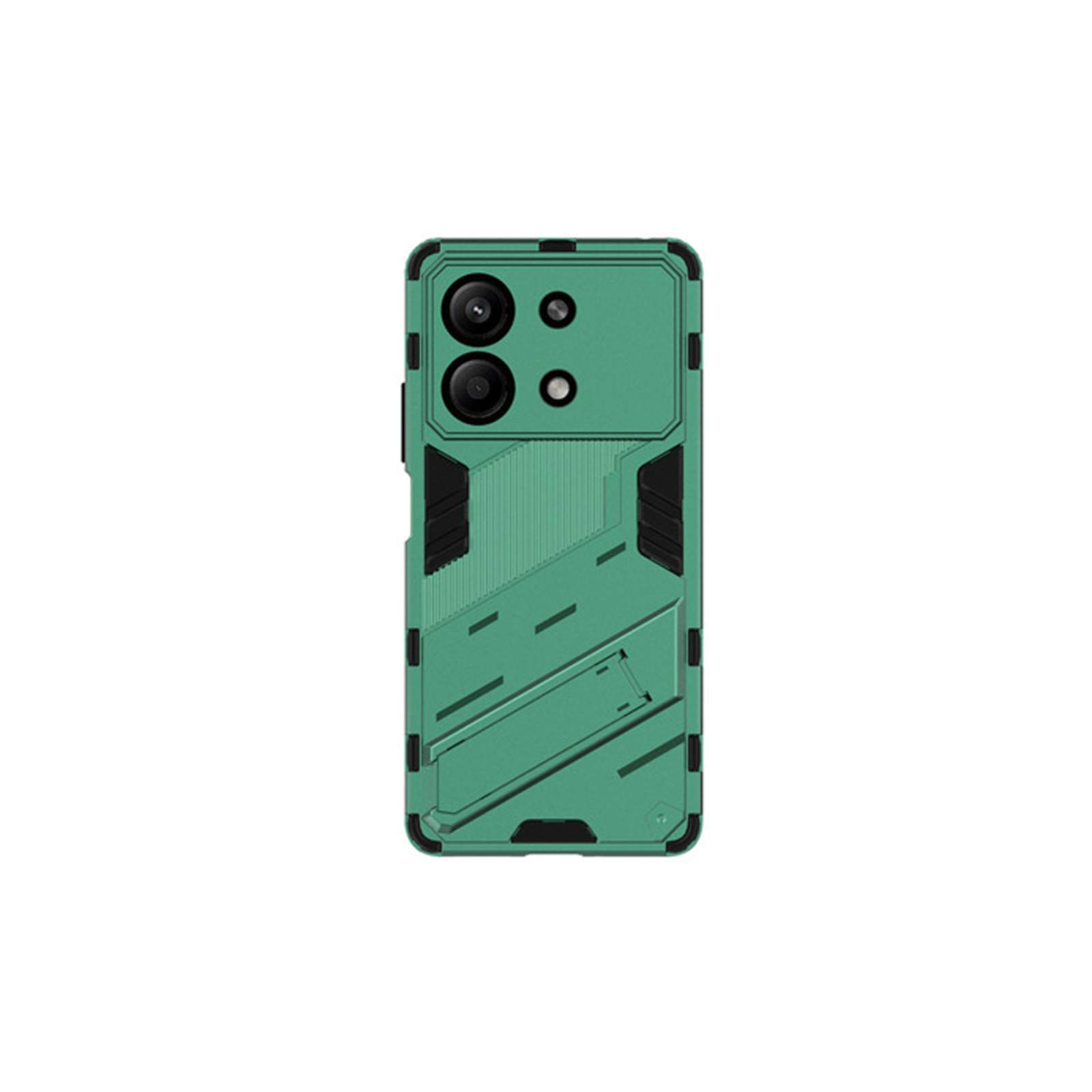 シャオミ Xiaomi Poco X6 Neo/Redmi Note 13R Pro ケース用の衝撃に強い 2重構造 TPU&PC 便利 実用 スタンド機能付き 人気 ケース CASE 強化ガラス付き｜visos-store｜06