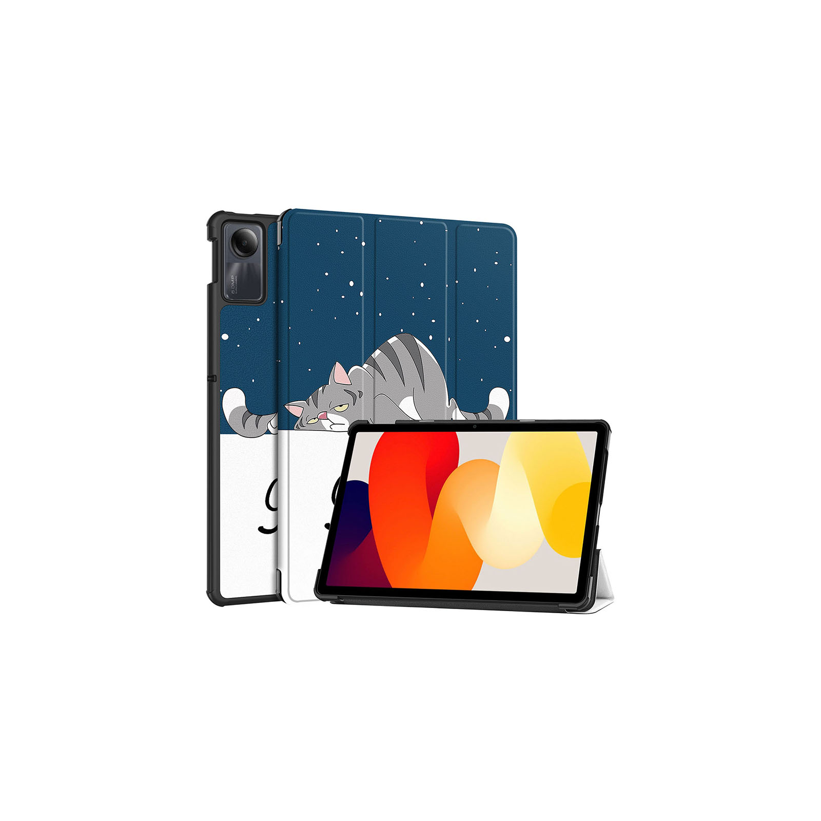 シャオミ  Xiaomi Redmi Pad SE 11インチ(2023モデル) ケース カバー 手帳型 PUレザー スタンド機能 オートスリープ機能 耐衝撃カバー  手帳型カバー｜visos-store｜02