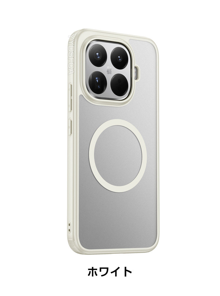 Xiaomi（シャオミ） Xiaomi 15T 15T Pro用の衝撃に強いTPU+PC素材 磁気