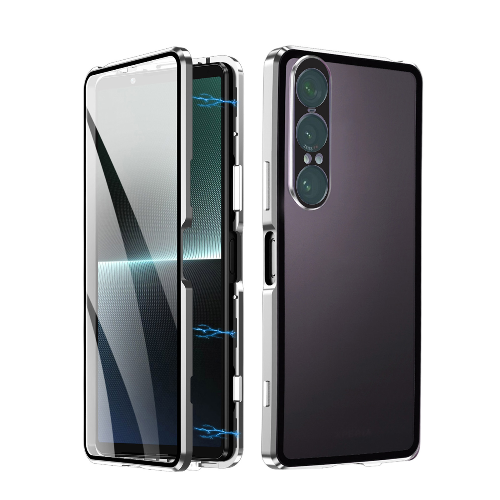 Xperia ソニー エクスペリア 1 VIII 10 用金属アルミニウム バンパー