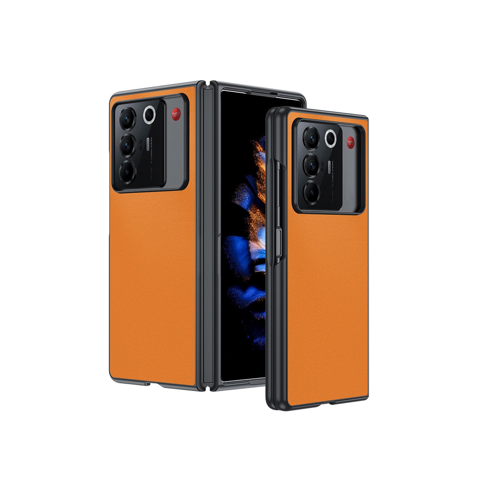 nubia nubia Fold 耐衝撃ケース PUレザー シンプル おしゃれ