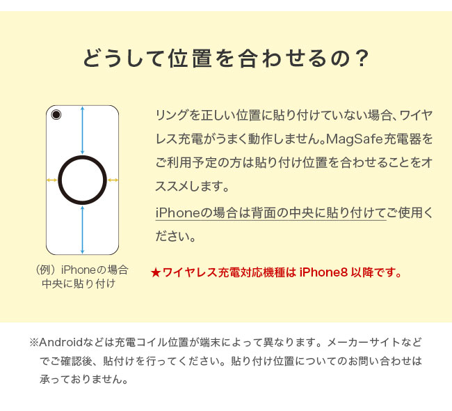 magsafeリングシールの位置を合わせる理由