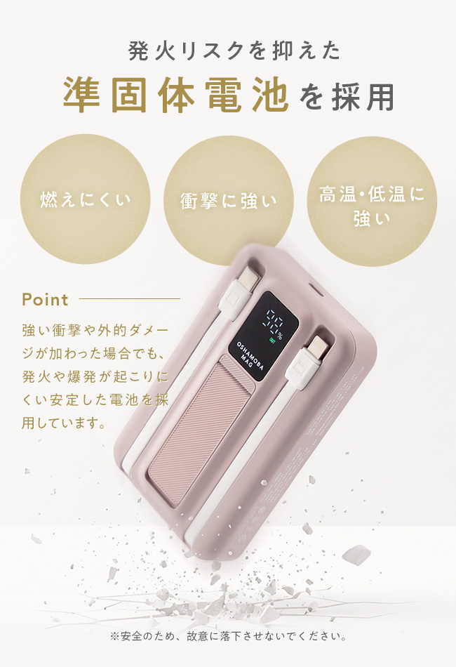 メール便送料無料]#OSHAMOBA MAG オシャモバマグ {3}【10000mAh 準固体