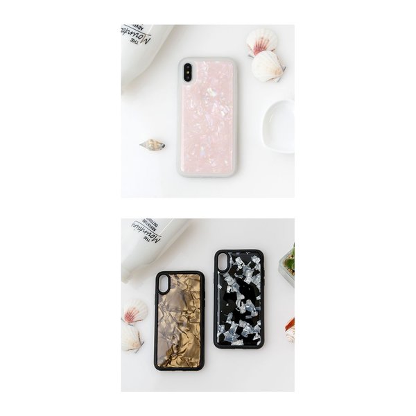 メール便送料無料] 螺鈿 貝殻風 シェルケース {2}【iPhone