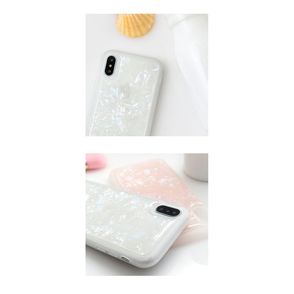 キラキラ天然シェル♡グレープグリーン✨オリジナルケース iPhoneケース 貝殻 天然貝 螺鈿アート シェル 【 iPhone / Galaxy 対応】 ナイト