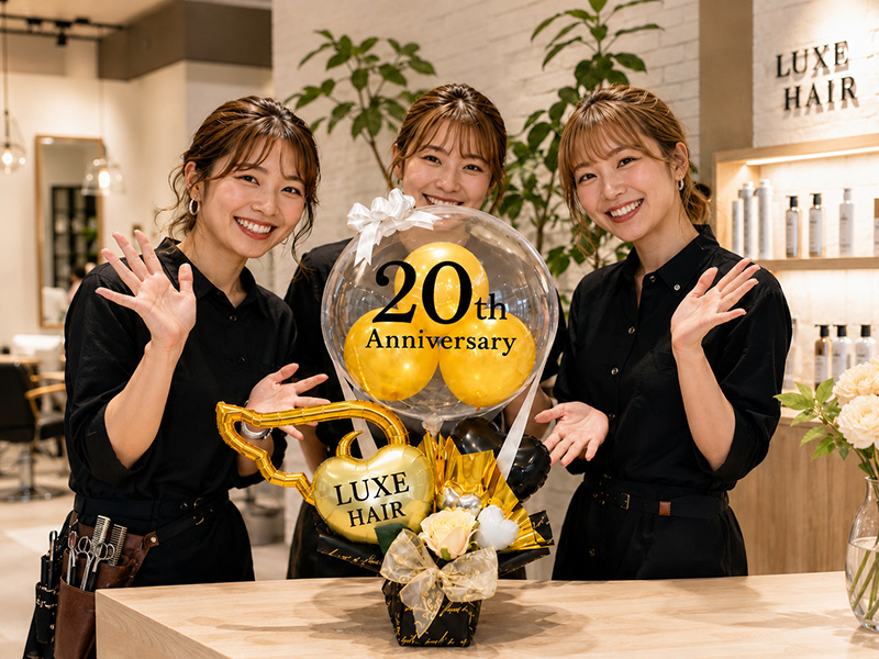 美容室 周年祝い バルーンギフト