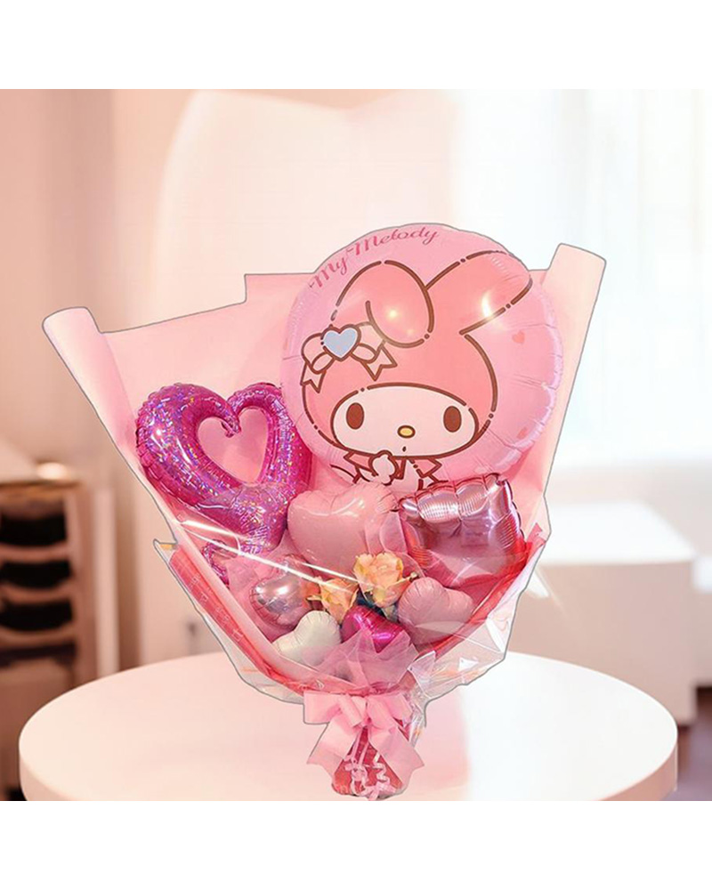 マイメロディ バルーン花束 サンリオ プレゼント 自立型