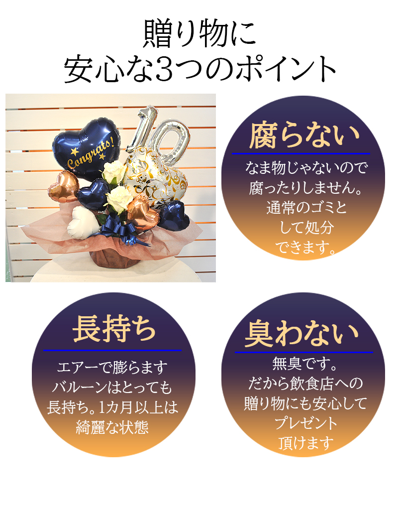 周年祝い バルーンギフト イメージ