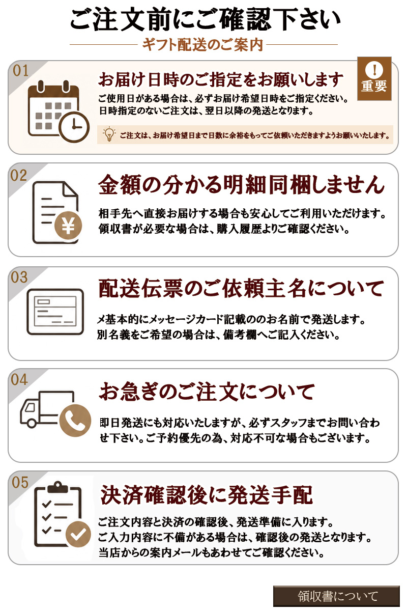 領収書について