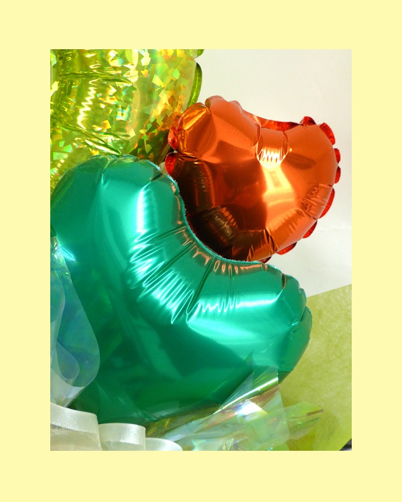 グリーンハート バルーンアレンジメント : balloonarrange