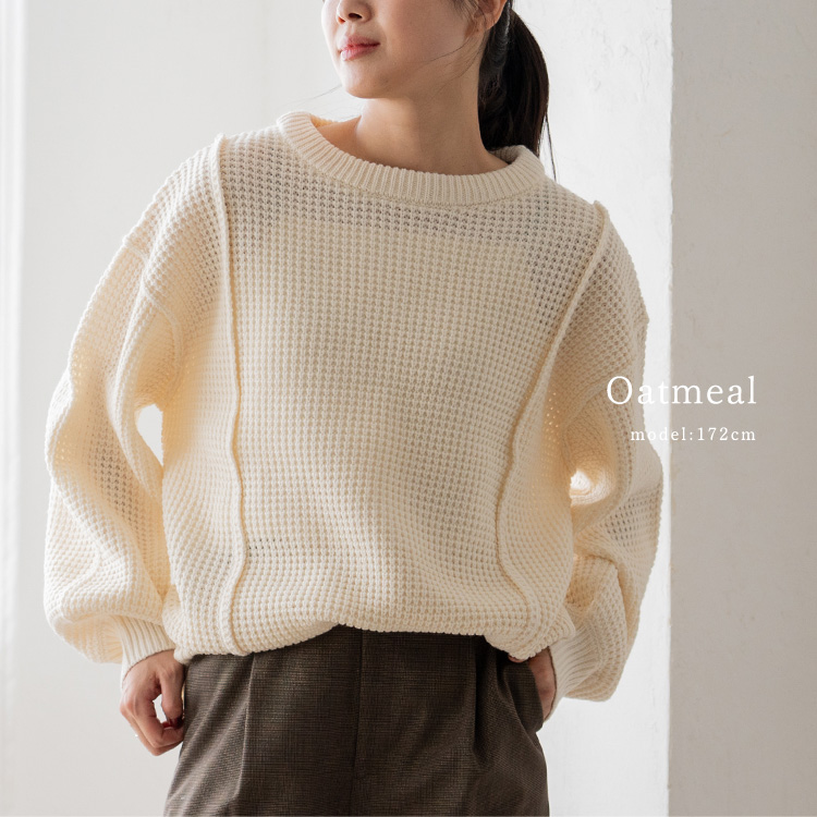 VitaFelice（ヴィータフェリーチェ） SALE ワッフル ニット レディース