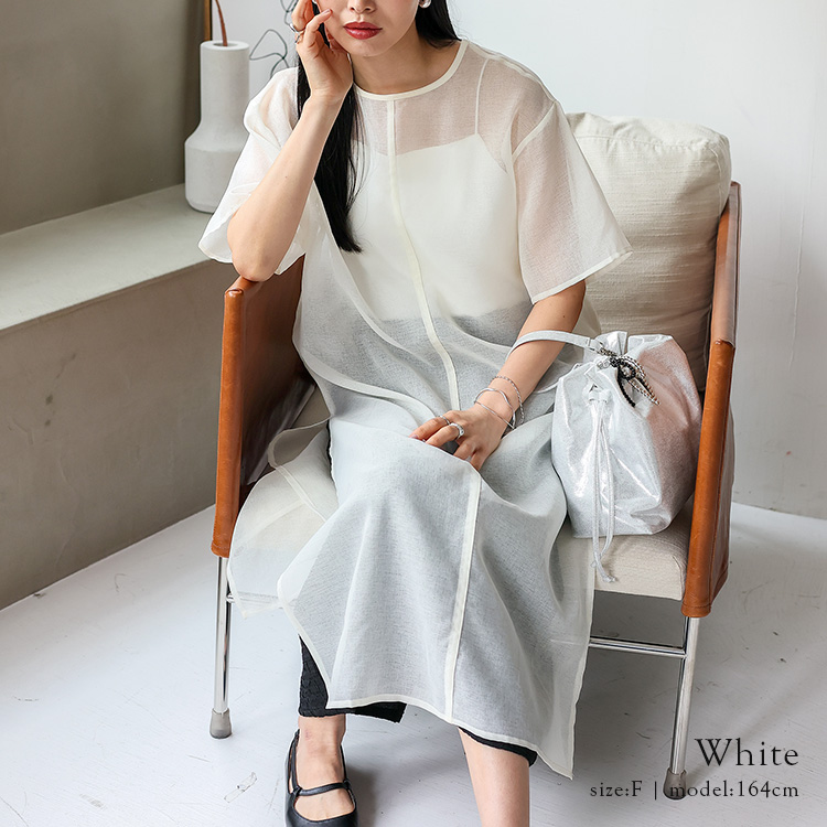 VitaFelice（ヴィータフェリーチェ） ワンピース レディース シアー