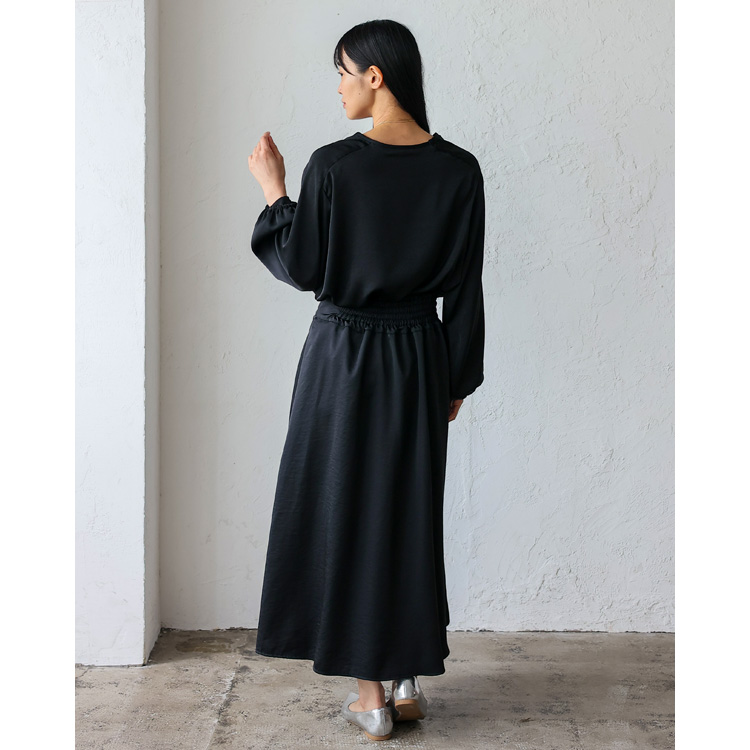 No Rule No Line sale シアートップス 長袖 切り替え ブラウス 