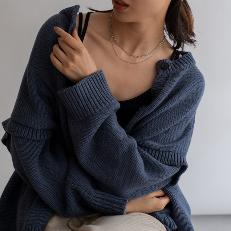 VitaFelice ネックレス レディース 2連ネックレス 金属