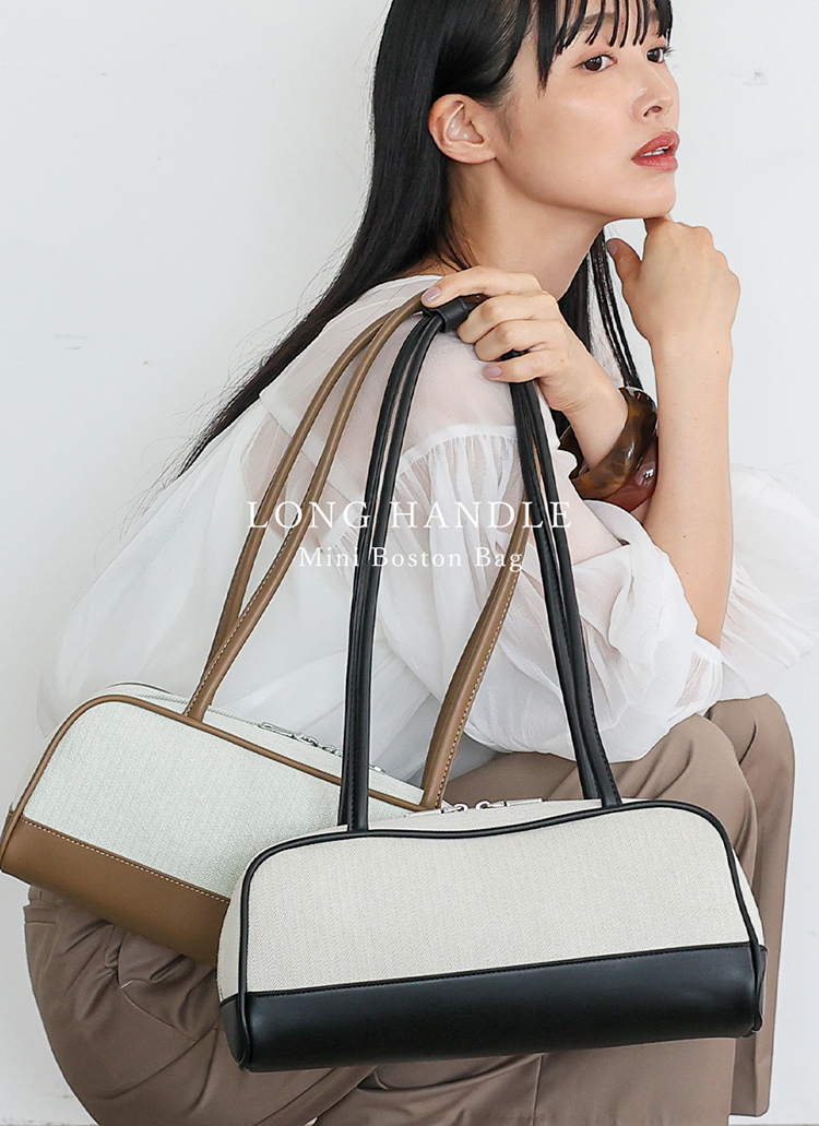 美品　Lachellie ヌメ革と帆布　ヒッコリー　ハンドバッグ　レディース VitaFelice ハンドバッグ レディース 2way ショルダーバッグ