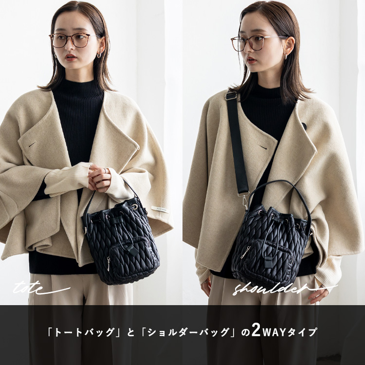 巾着バッグ ショルダー レディース ナイロン ...の詳細画像3