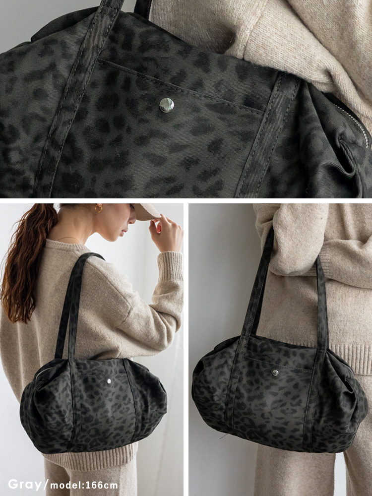 ヒョウ柄キャンバスハンドバッググレー系 Amazon.co.jp: トートバッグ アニマル柄 ヒョウ柄 ハンドバッグ 手提げ