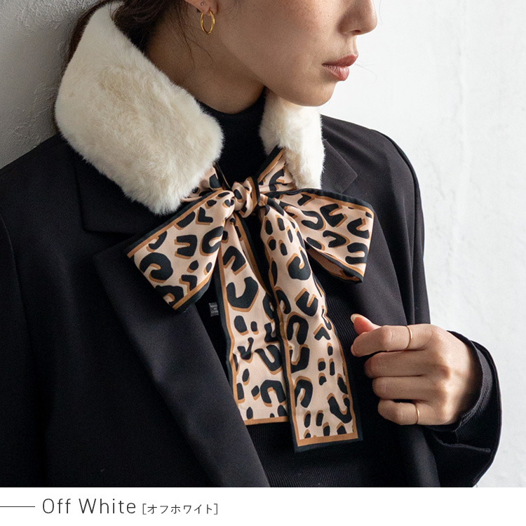 VitaFelice（ヴィータフェリーチェ） ファー ティペット リボン