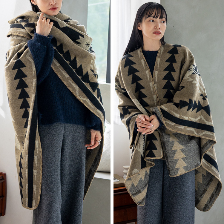 VitaFelice（ヴィータフェリーチェ） ブランケット ポンチョ ひざ掛け