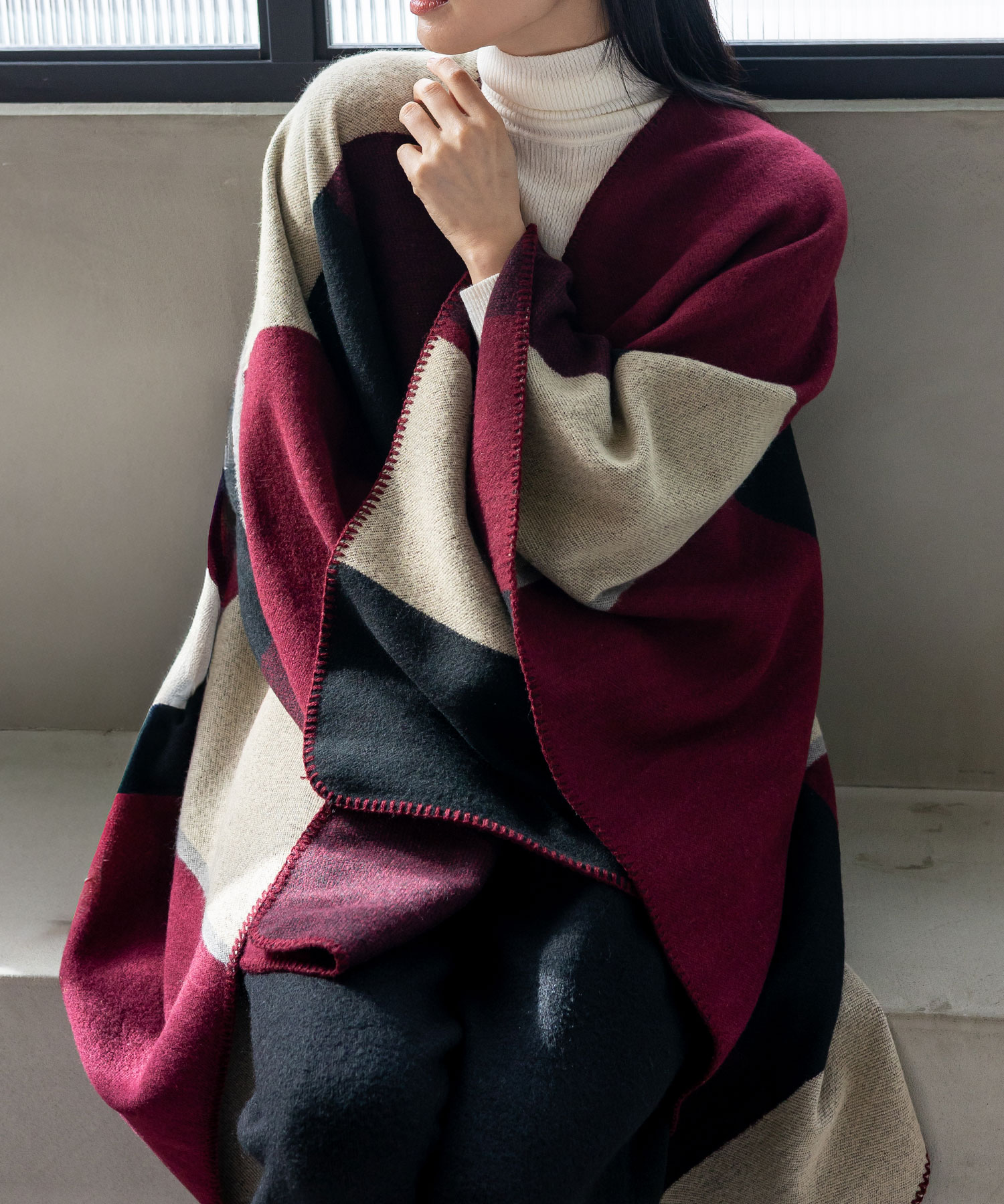 VitaFelice（ヴィータフェリーチェ） ブランケット ポンチョ ひざ掛け