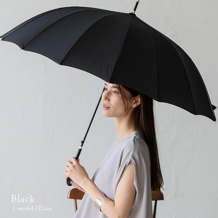 ビューティービースト　安全ピン　約30.5cm Wpc. ビニール傘 雨傘 長傘 12本骨 12K プラスティック