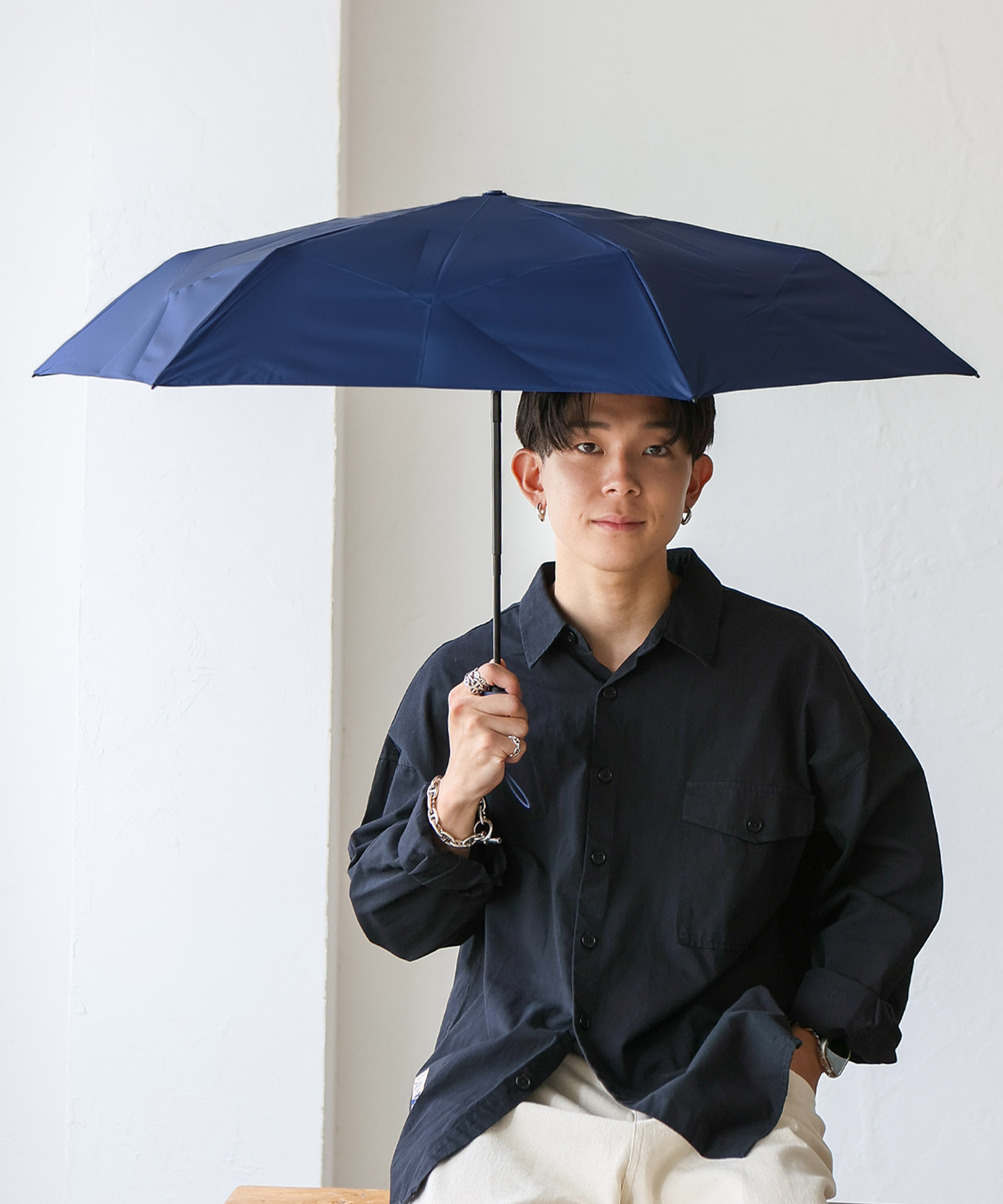 VitaFelice（ヴィータフェリーチェ） 日傘 折りたたみ 完全遮光 晴雨
