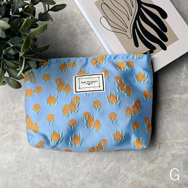 VitaFelice SALE ポーチ レディース 大容量 ジャガード織 花柄 オムツ