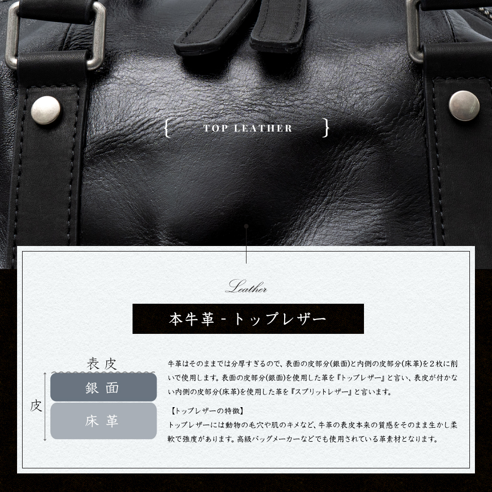 VitaFelice（ヴィータフェリーチェ） ボストンバッグ メンズ 本革