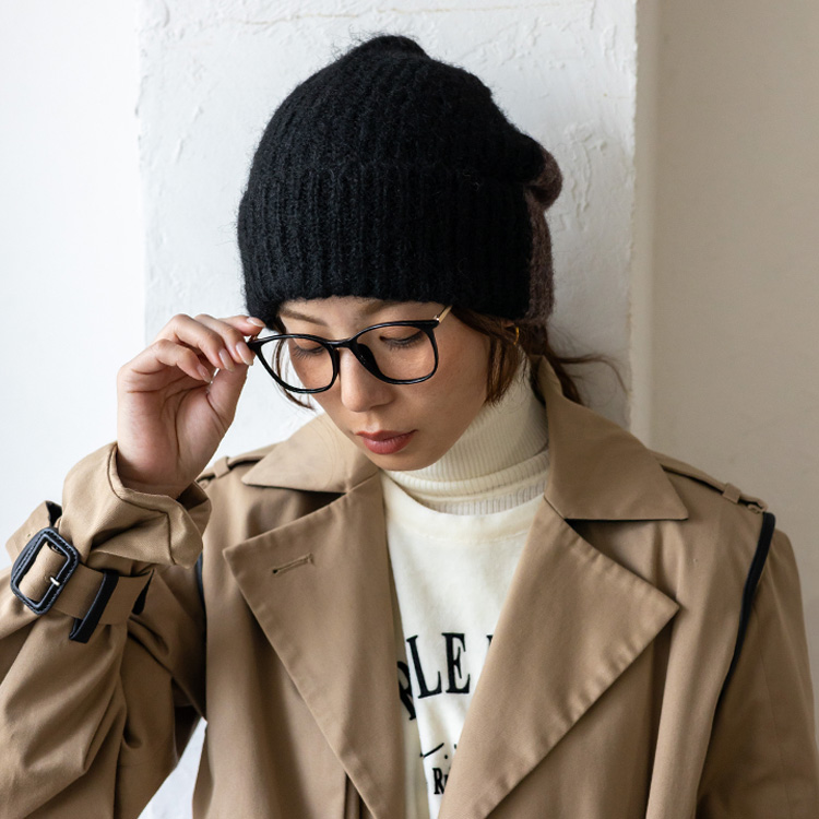 シーマリー cccmalieエクリュ ニット帽 サイズF FRATELLI TALLI｜ニット キャップ ニット帽 帽子 “KRASH” 1195-same1