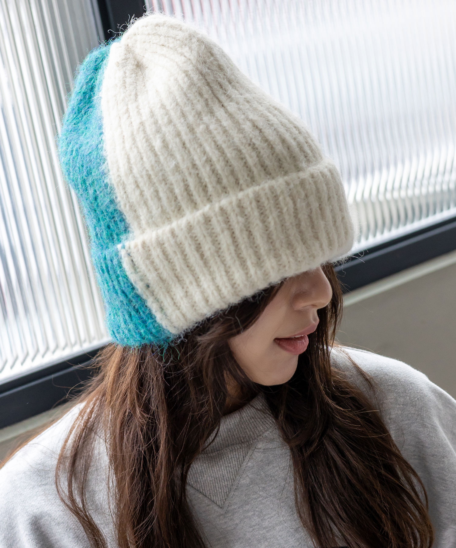 VitaFelice（ヴィータフェリーチェ） ニット帽 レディース バイカラー