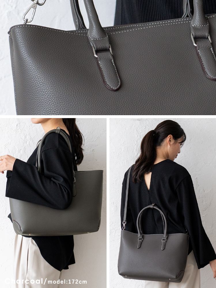 VitaFelice トートバッグ レディース a4 2way ショルダー 自立