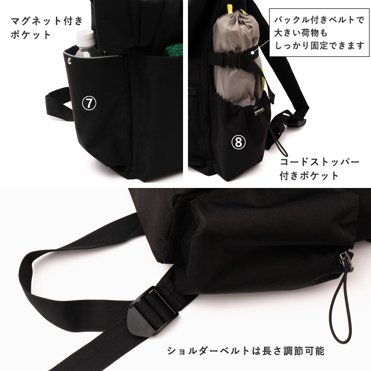 VitaFelice（ヴィータフェリーチェ） リュックサック 8ポケット