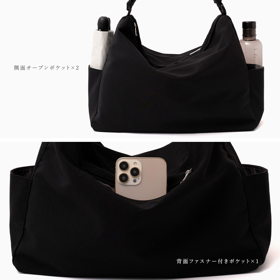 黒いナイロンショルダーバッグ ショルダーバッグ｜Y'SACCS公式通販