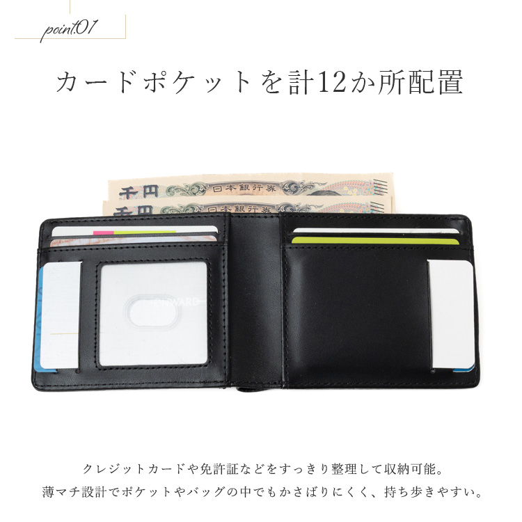 VitaFelice（ヴィータフェリーチェ） 財布 メンズ 二つ折り 本革