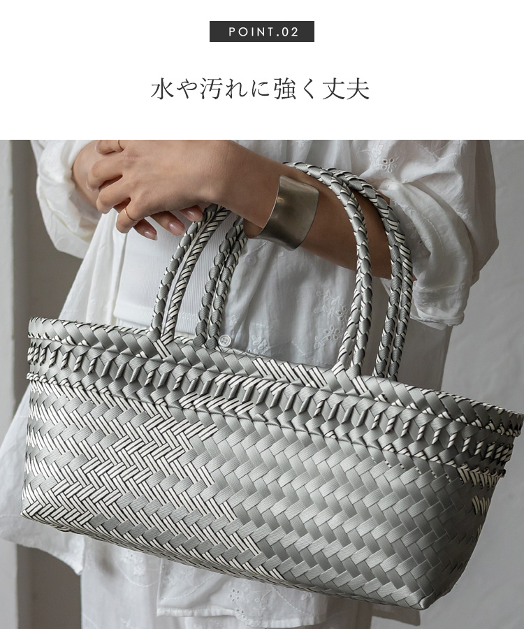 M＆KYOKO 佐藤繊維 グレー かごバッグ M＆KYOKO 佐藤繊維 グレー かごバッグ M.&KYOKO 2024 A/W COLLECTION