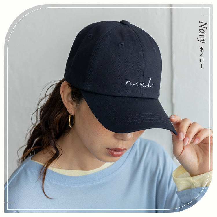 No Rule No Line キャップ 深め レディース メンズ 帽子ロゴ 刺繍 完全