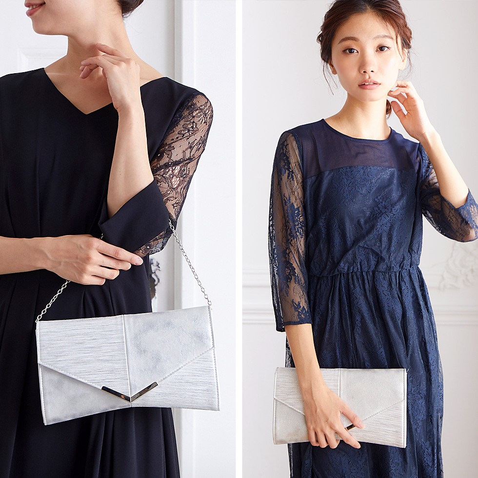 パーティーバッグ レディース 結婚式 クラッチ ゴールド 2way 3way