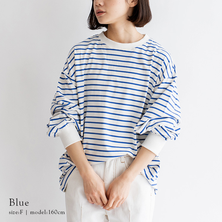 VitaFelice SALE tシャツ レディース 長袖 ボーダー ロング丈