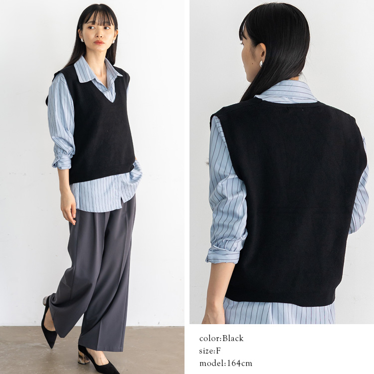 VitaFelice（ヴィータフェリーチェ） ベスト レディース ニットベスト