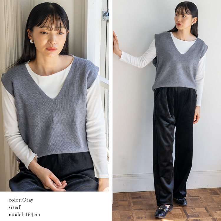 VitaFelice（ヴィータフェリーチェ） ベスト レディース ニットベスト