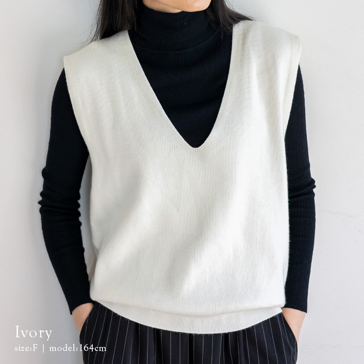 VitaFelice（ヴィータフェリーチェ） ベスト レディース ニットベスト